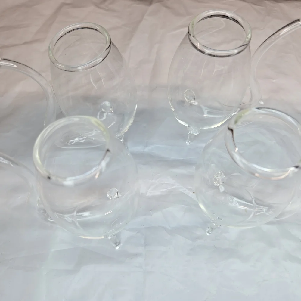 Set of Four Clear Wine Sipping Glass