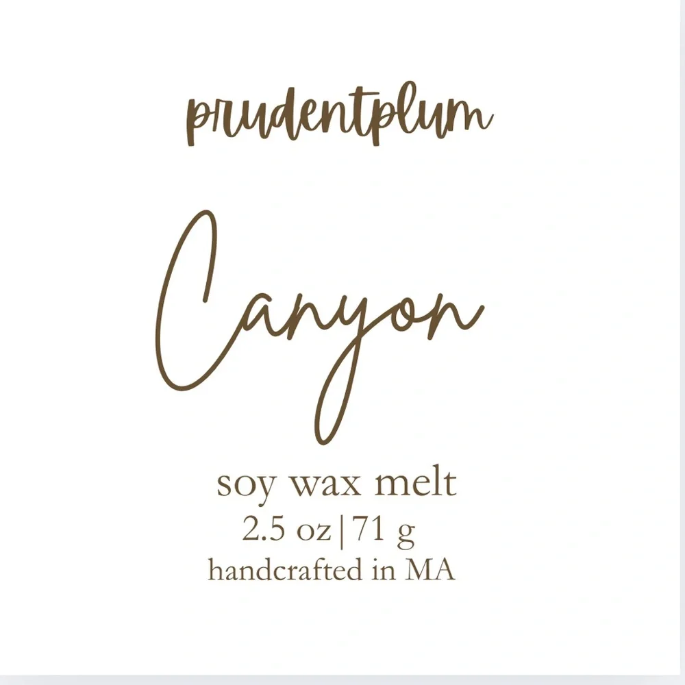 Handmade canyon soy