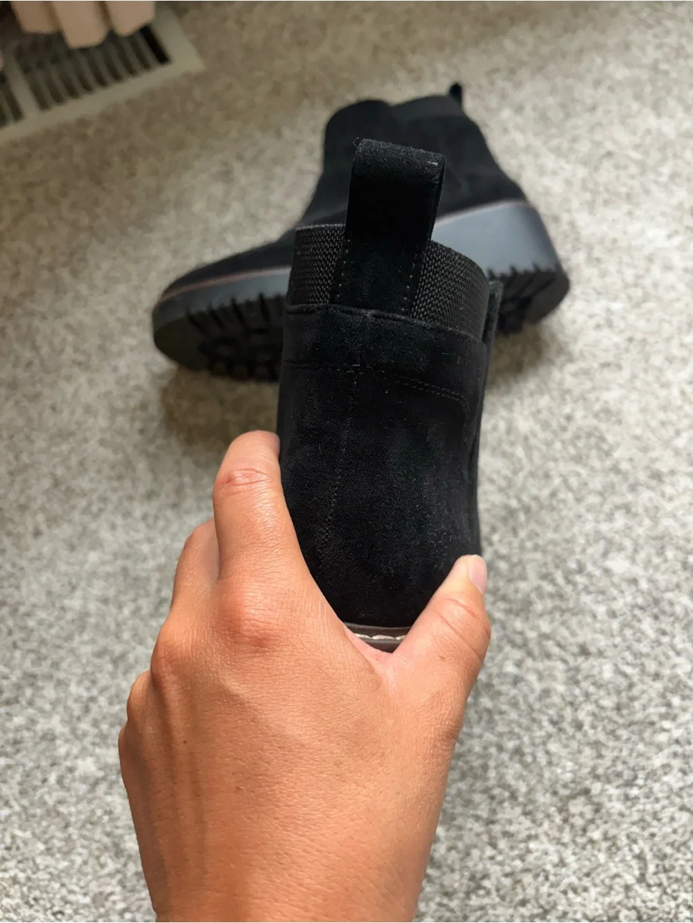 Sonoma black suede