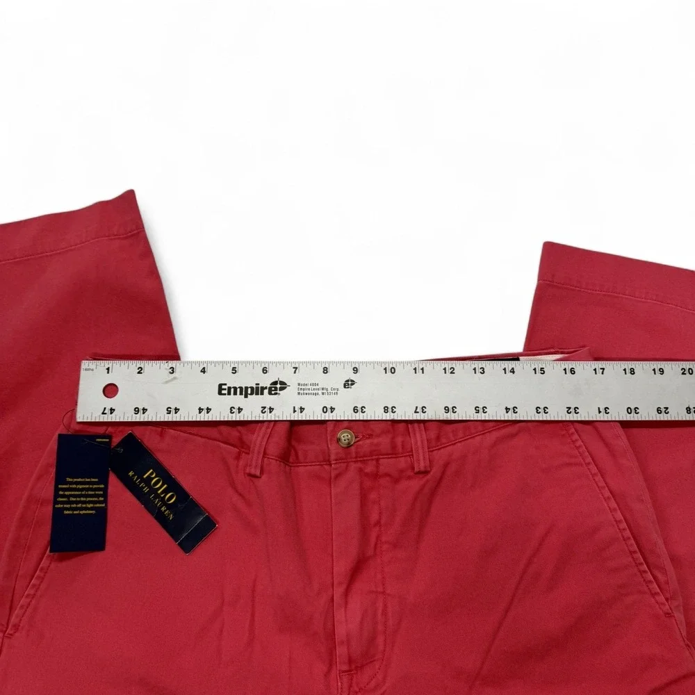 Polo Ralph Lauren Chino Pants‎ Crimson Red Mens 34 x 30 Classic Fit NWT Cotton