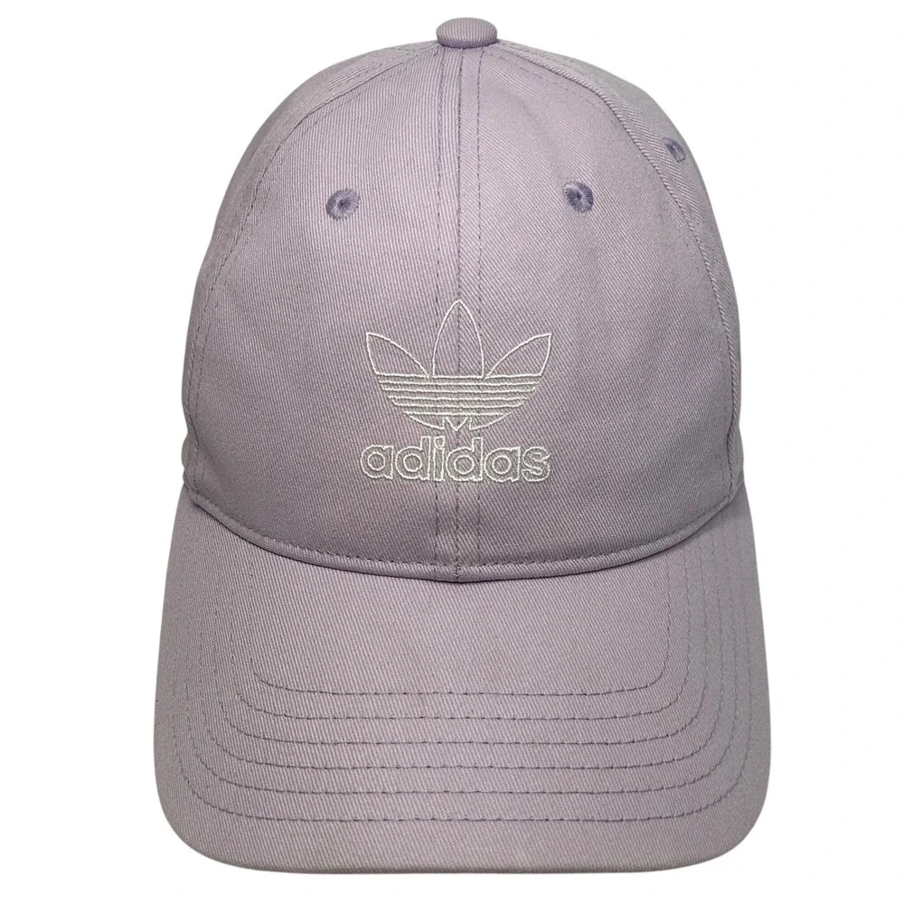 Adidas Trefoil Hat Women's Adjustable Strapback Lavender Purple Cap‎
