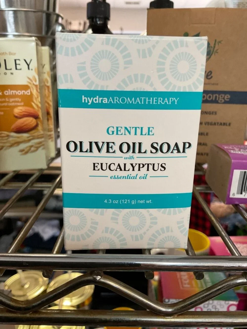 3 HydraAromatherapy Gentle Olive Oil Soap With Eucalyptus Essential Oil 4.3 Oz (