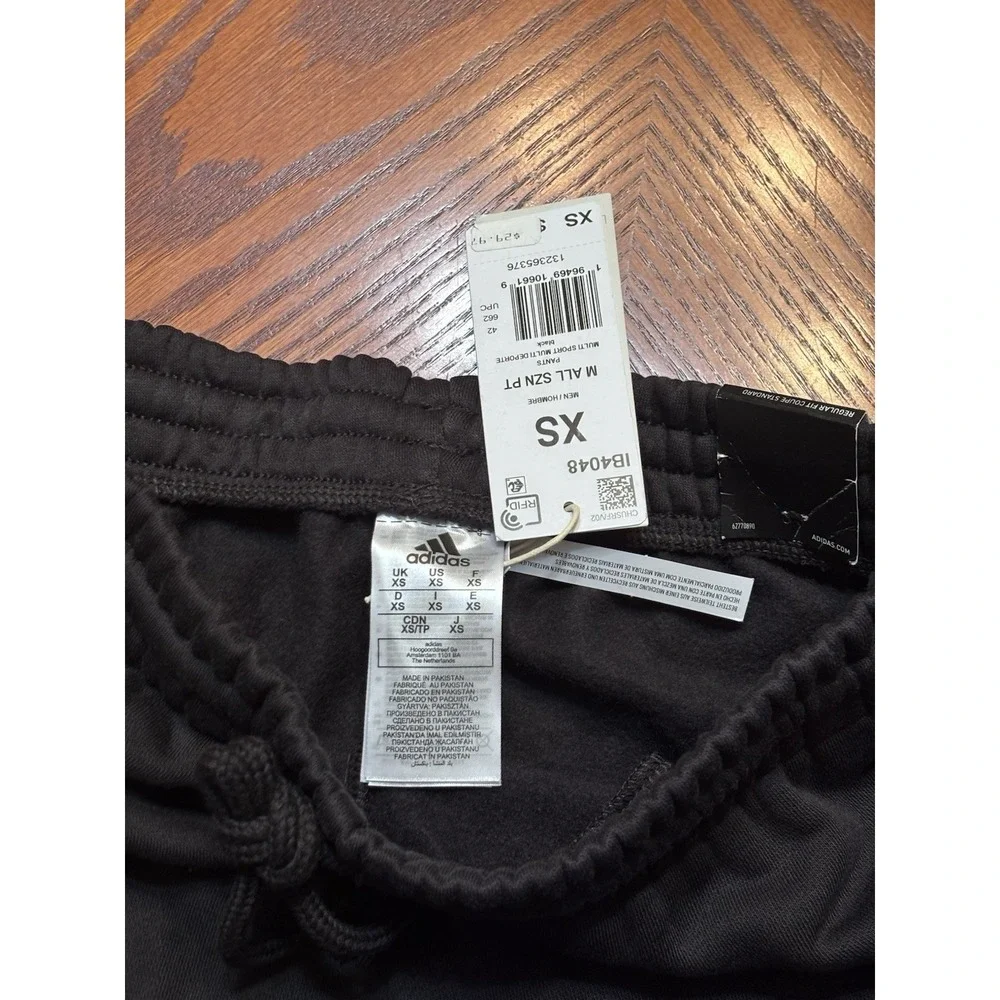 NEW Adidas Men All SZN PT Multi Sports Black Joggers Sweatpants Size‎ XS