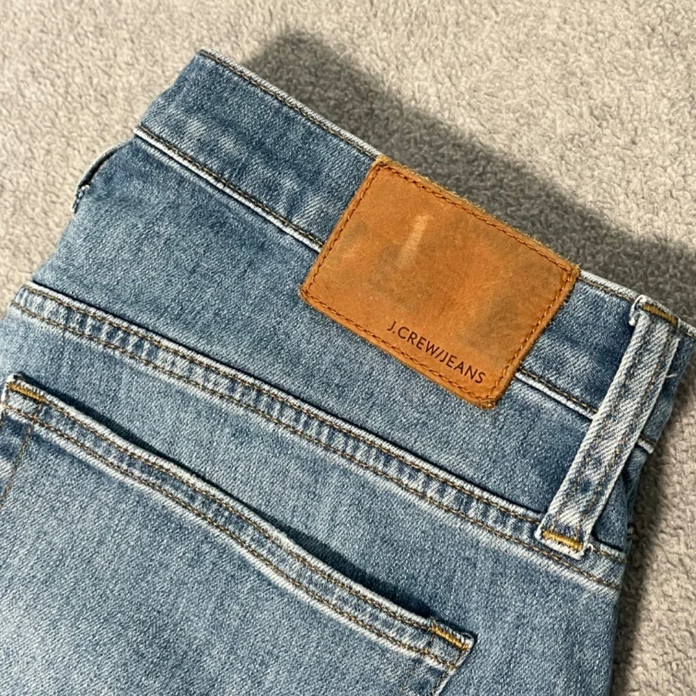 Womens J. Crew Vintage Straight Jeans Size 29 Boho Distressed High Rise Festival