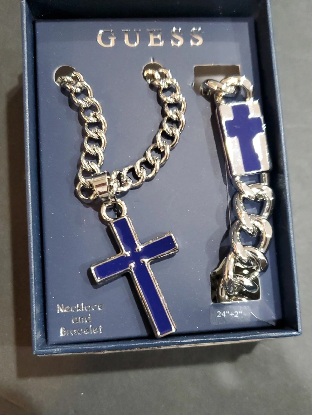 Guess men silver