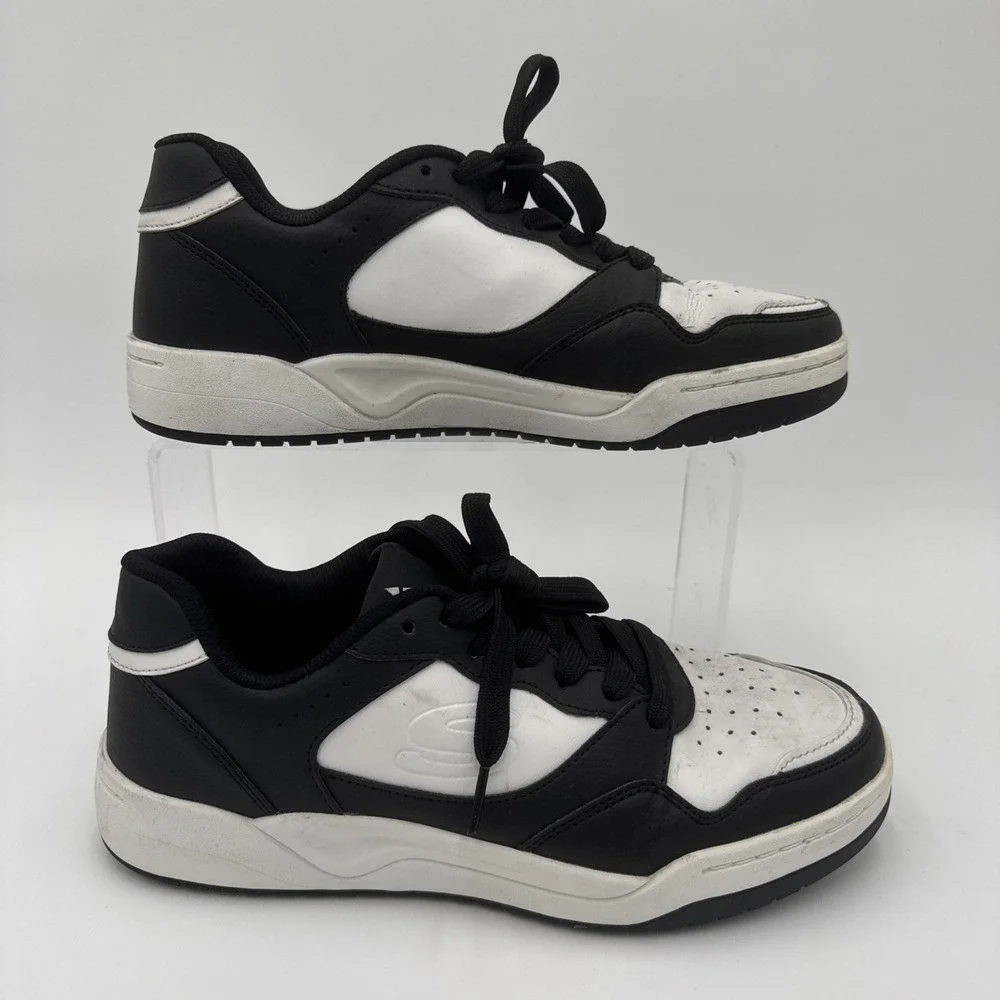 SKECHERS, Street, Los Angeles, Women's, Koopa Low Varsity, 183240/BKW. Size‎ 8