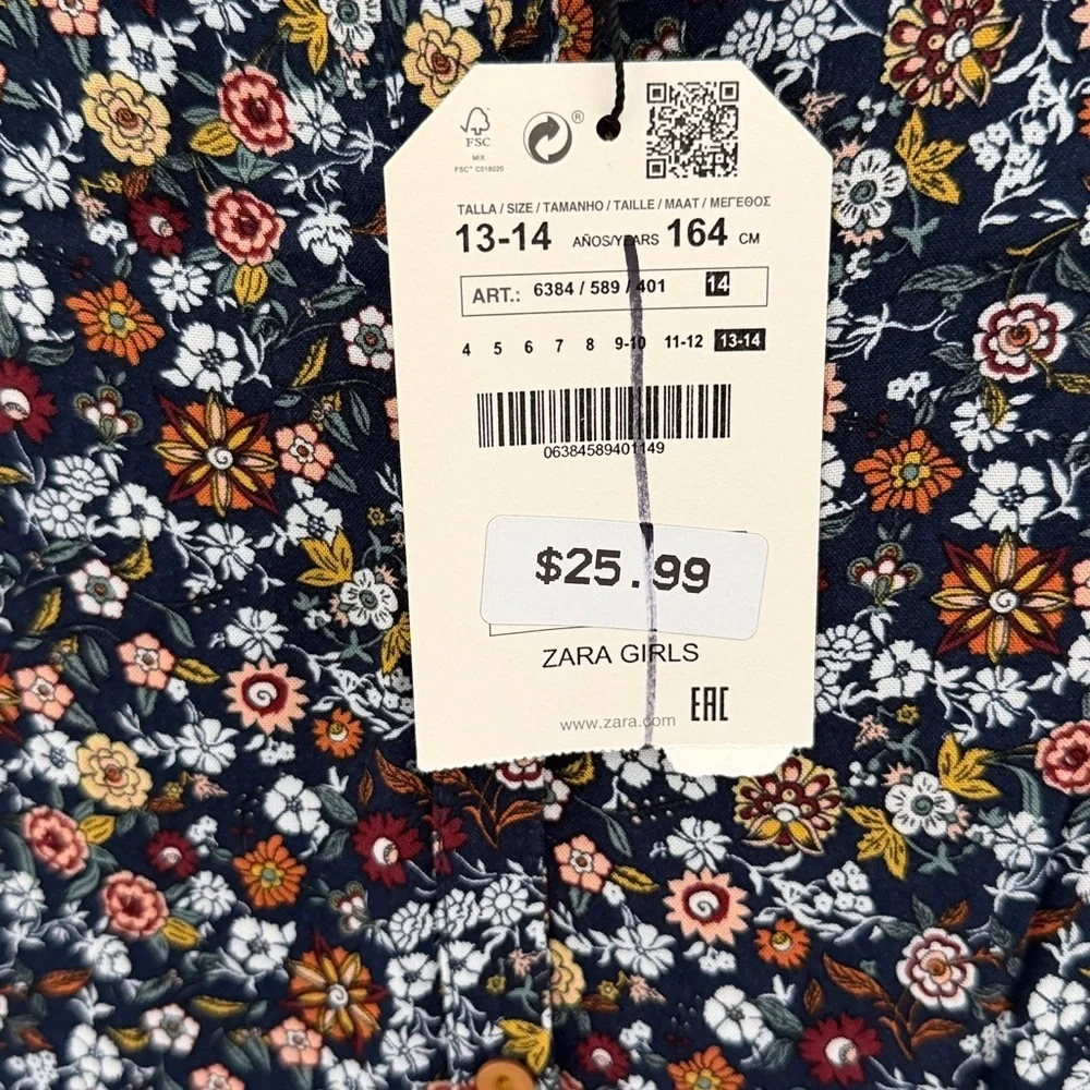 Zara girls button