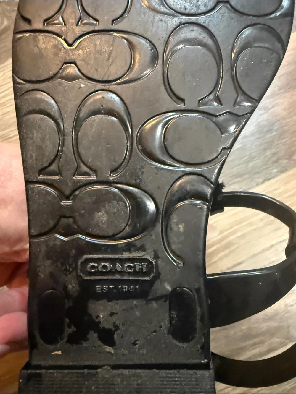 Coach sleek black