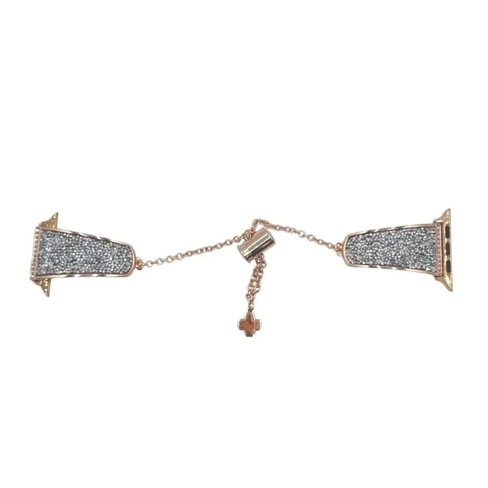 Rose Gold Rhinestone Bracelet‎ Apple Watch Band 38/40/41mm Adjustable Bling