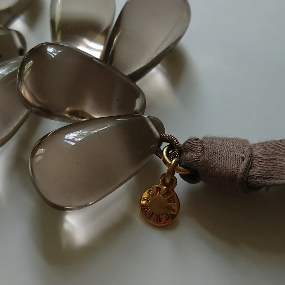J. Crew Polished Teardrop Ribbon Necklace