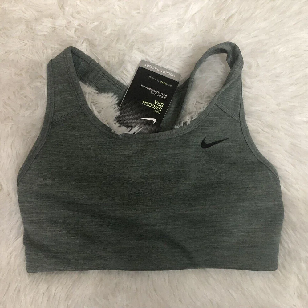 New Nike Size Small Women’s Gray Non Padded Sports Bra