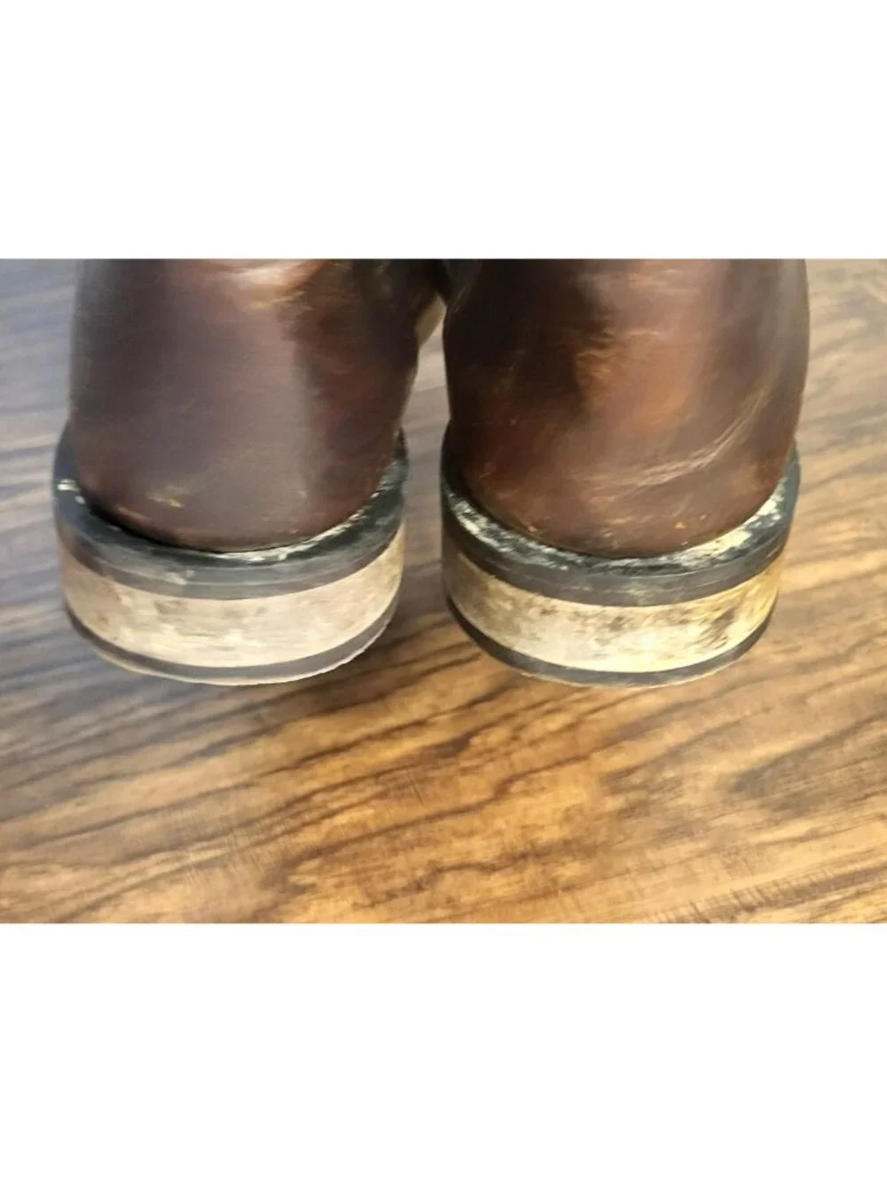 Youth Old West Brown Square Toe Leather Boots SZ 4.5 Classic Western Cowboy