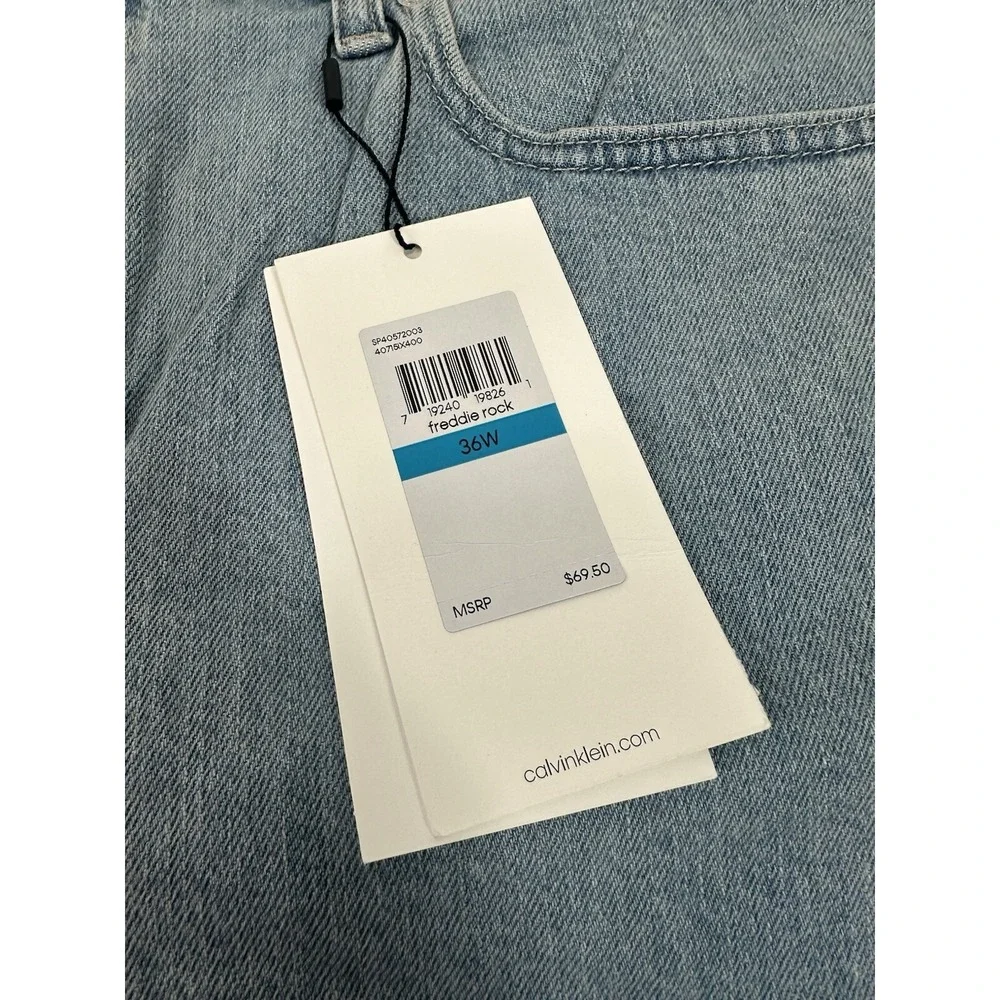 Calvin‎ Klein Freddie Rock 36W Stretch Straight Fit Cut Off Shorts NWT