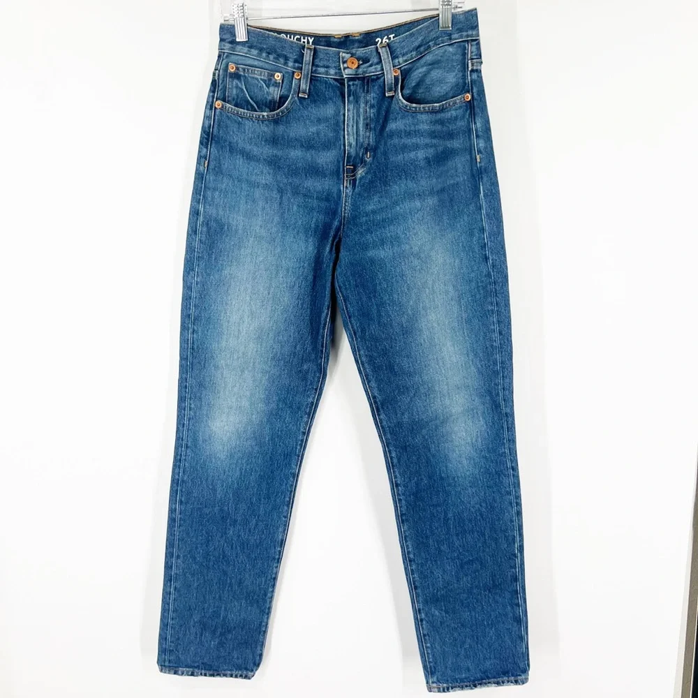 J. Crew Slouchy Boyfriend High Rise Jeans in Bright Indigo TALL