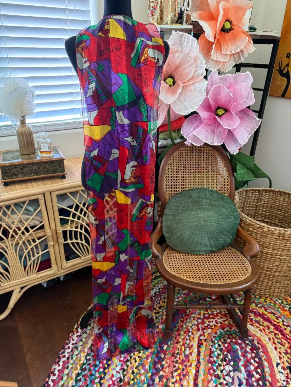 Vintage vibrant red