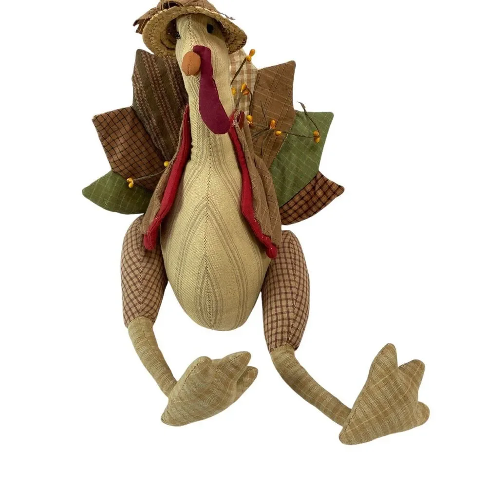 Thanksgiving Stuffed Tom Turkey Holiday Table Topper 11