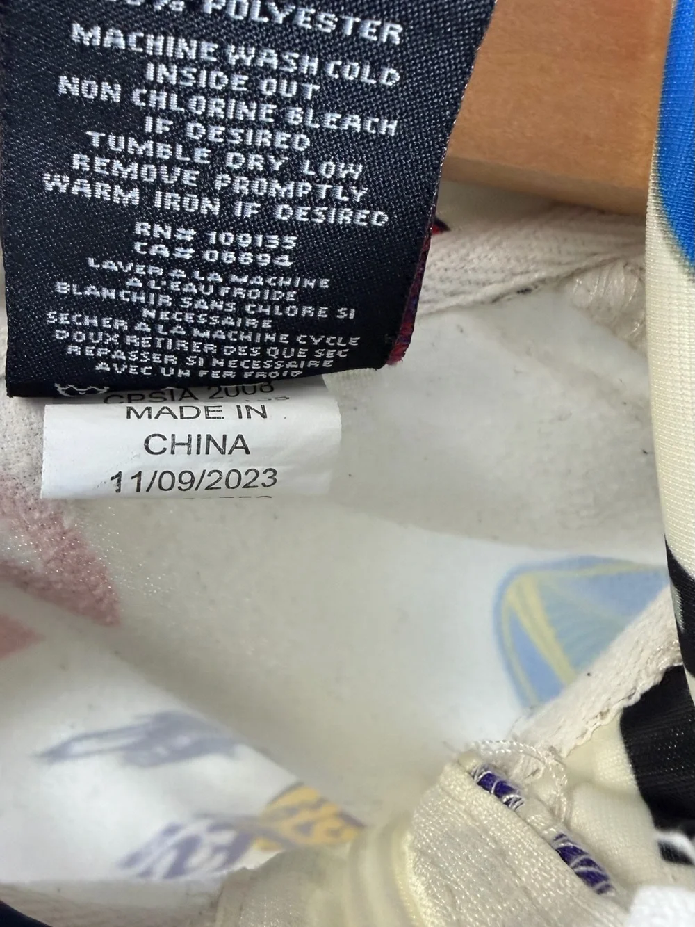 NBA white zip