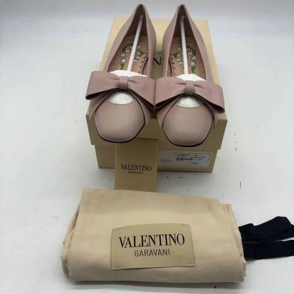 valentino Leather Ballet Flat