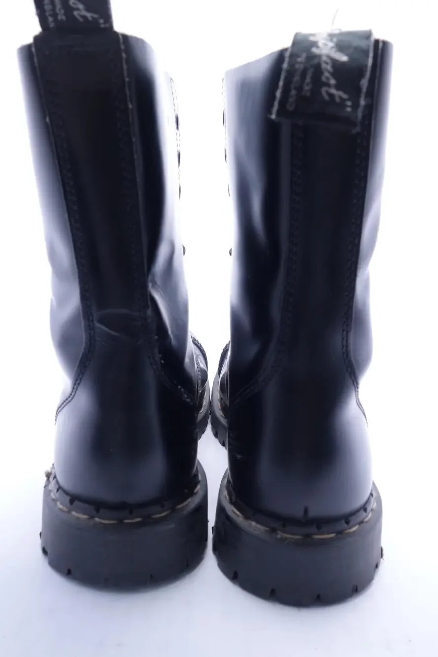 Gripfast Boots Mens Size 10 US 9 EU Black Leather Cap Toe Combat Made England