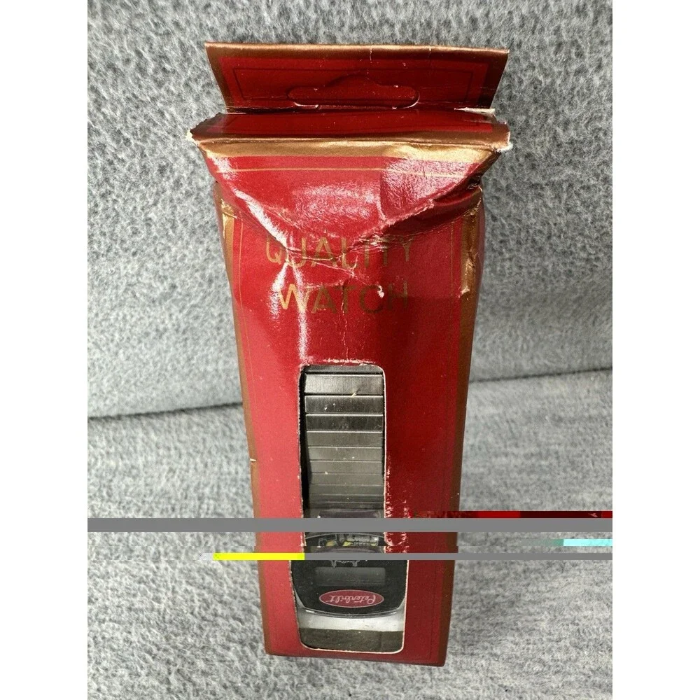 PETERBILT TRUCK Vintage Digital Mechanical Analog Silver Tone Watch