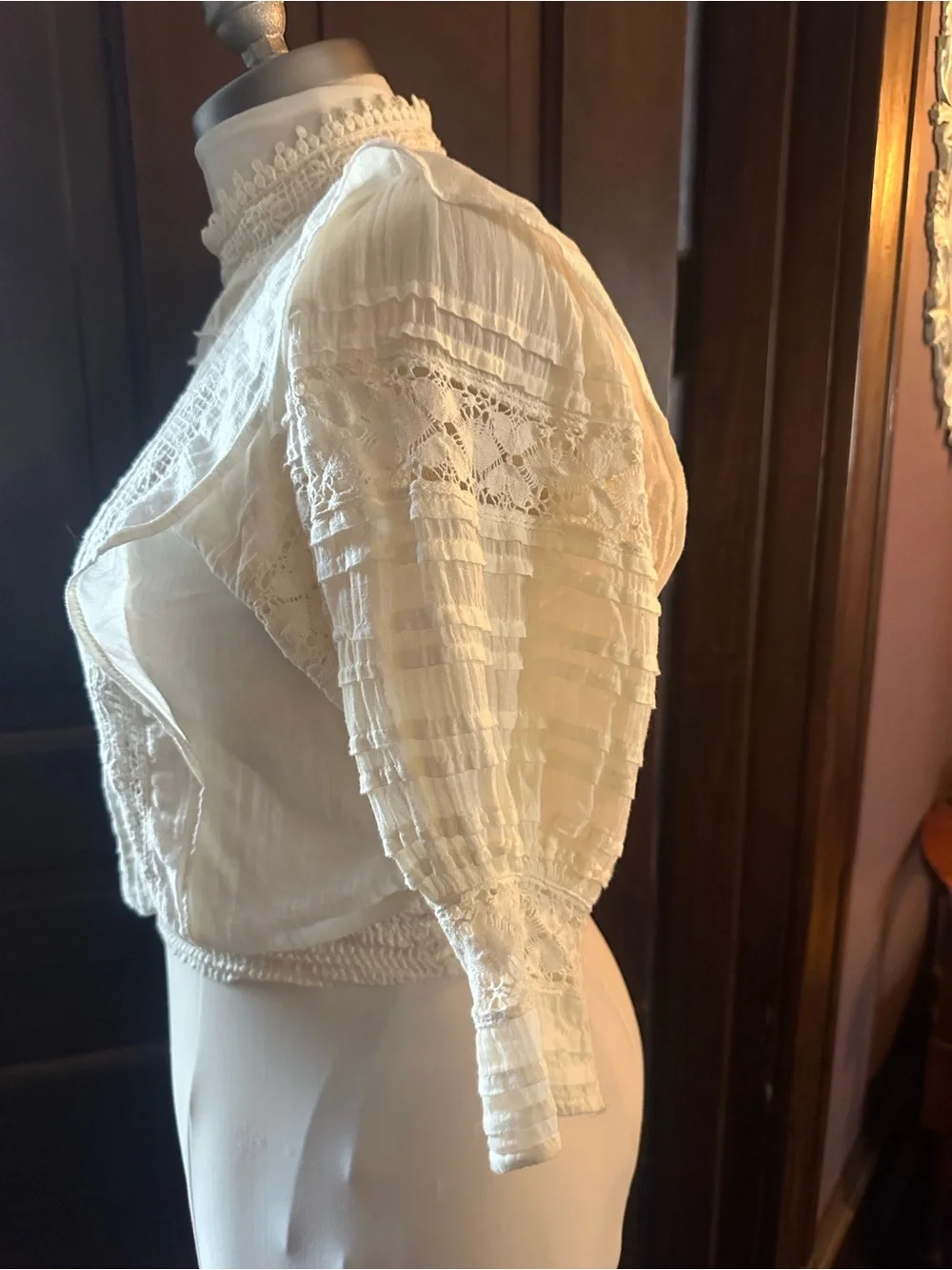 Free People cream blouse