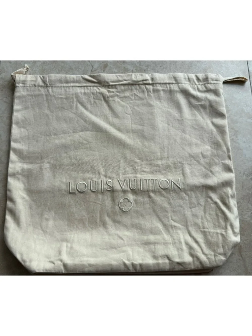 Authentic Louis Vuitton Dust Bag Medium Large Purse Shoes Drawstring 14.5x15.5''