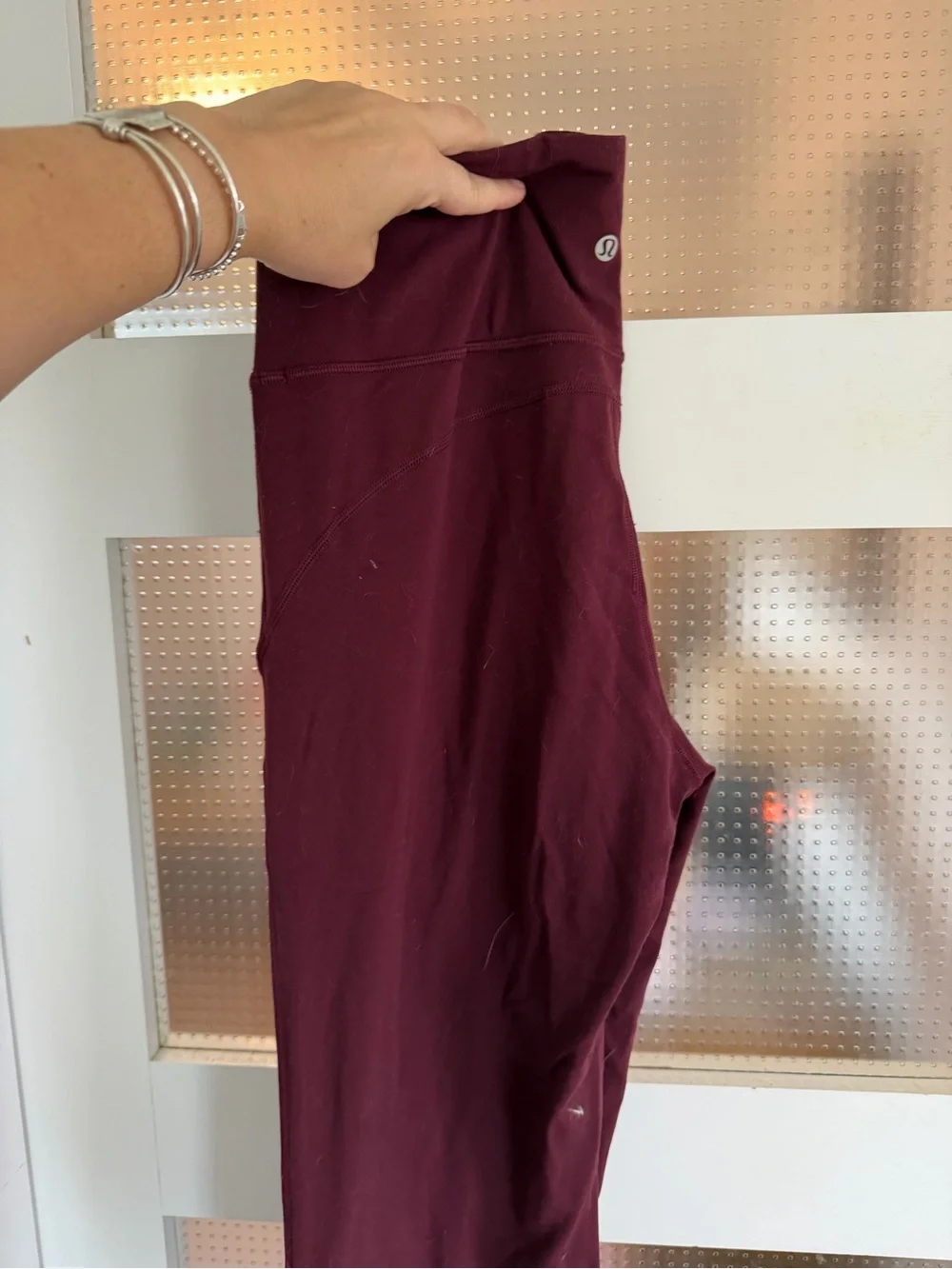 lululemon athletica size 12 flare Maroon leggings