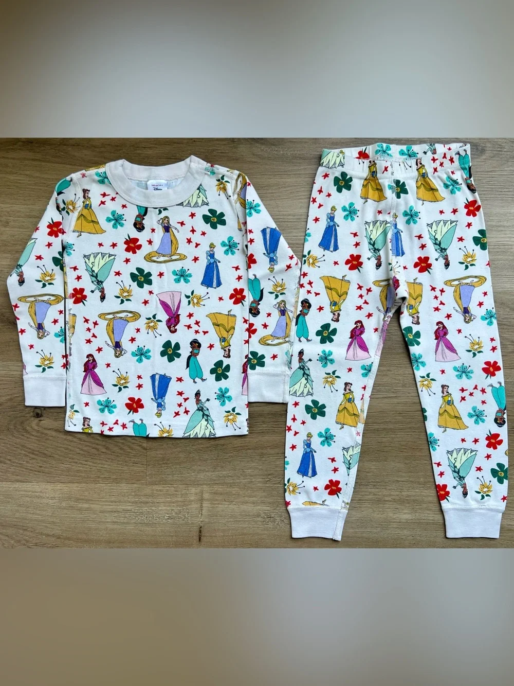 Hanna Andersson 100% Organic Cotton Disney Princess Pajama Set, Size 4