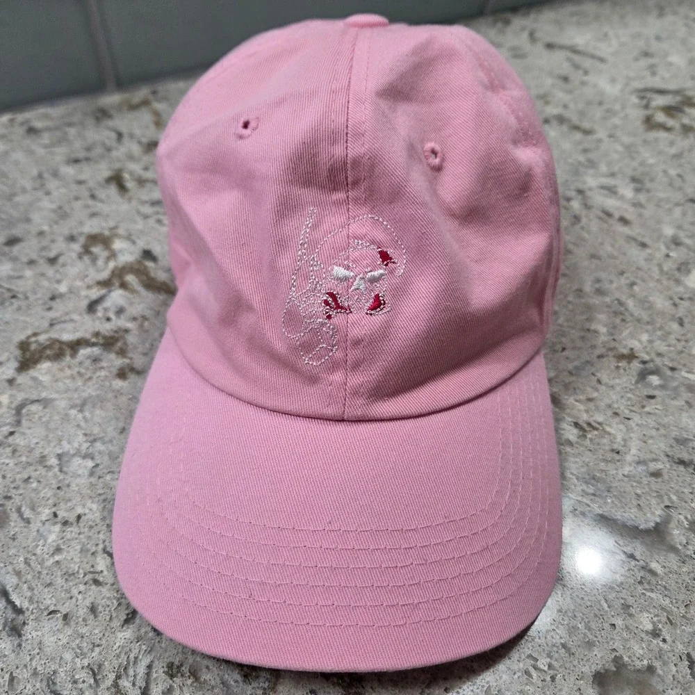 Bad Influence Pink Embroidered Logo Baseball Cap Hat‎ Women OSFA