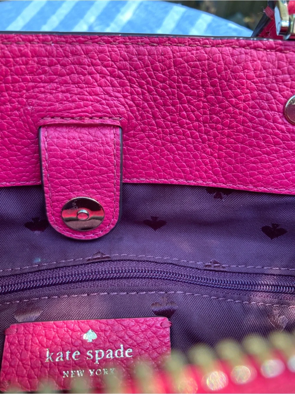 kate spade structured leather