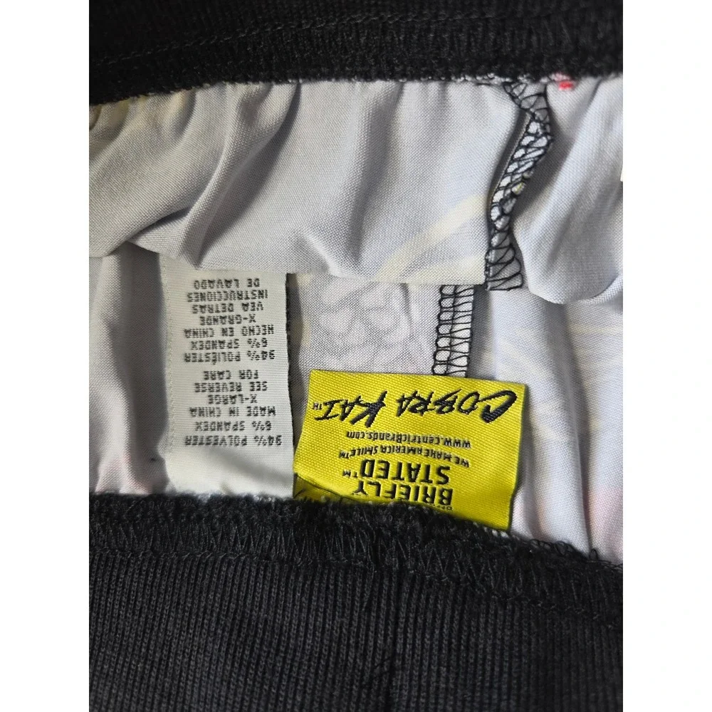 Cobra Kai Mens Sleep Pants XL Grey Tie Dye Joggers Briefly Stated Karate Kid