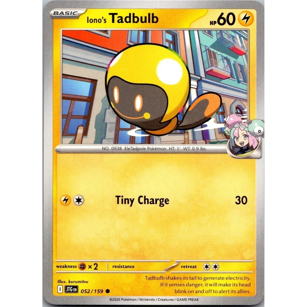 Iono's‎ Tadbulb Common SV09: Journey Together 052/159 LP tcga+
