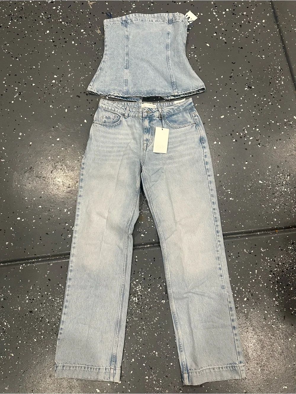 Zara coordinated denim