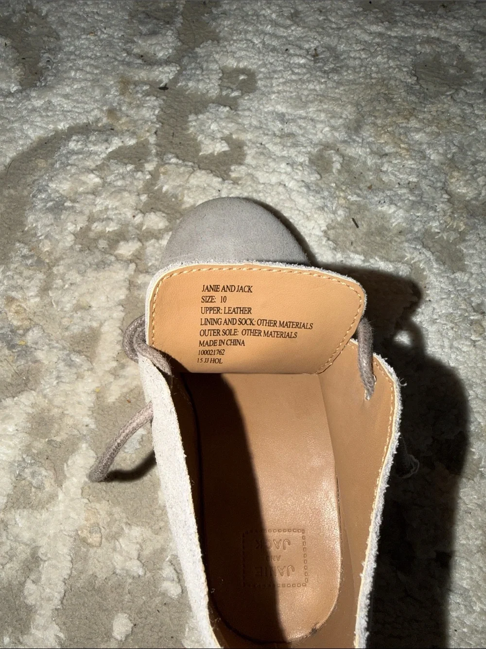 Janie and Jack kids size