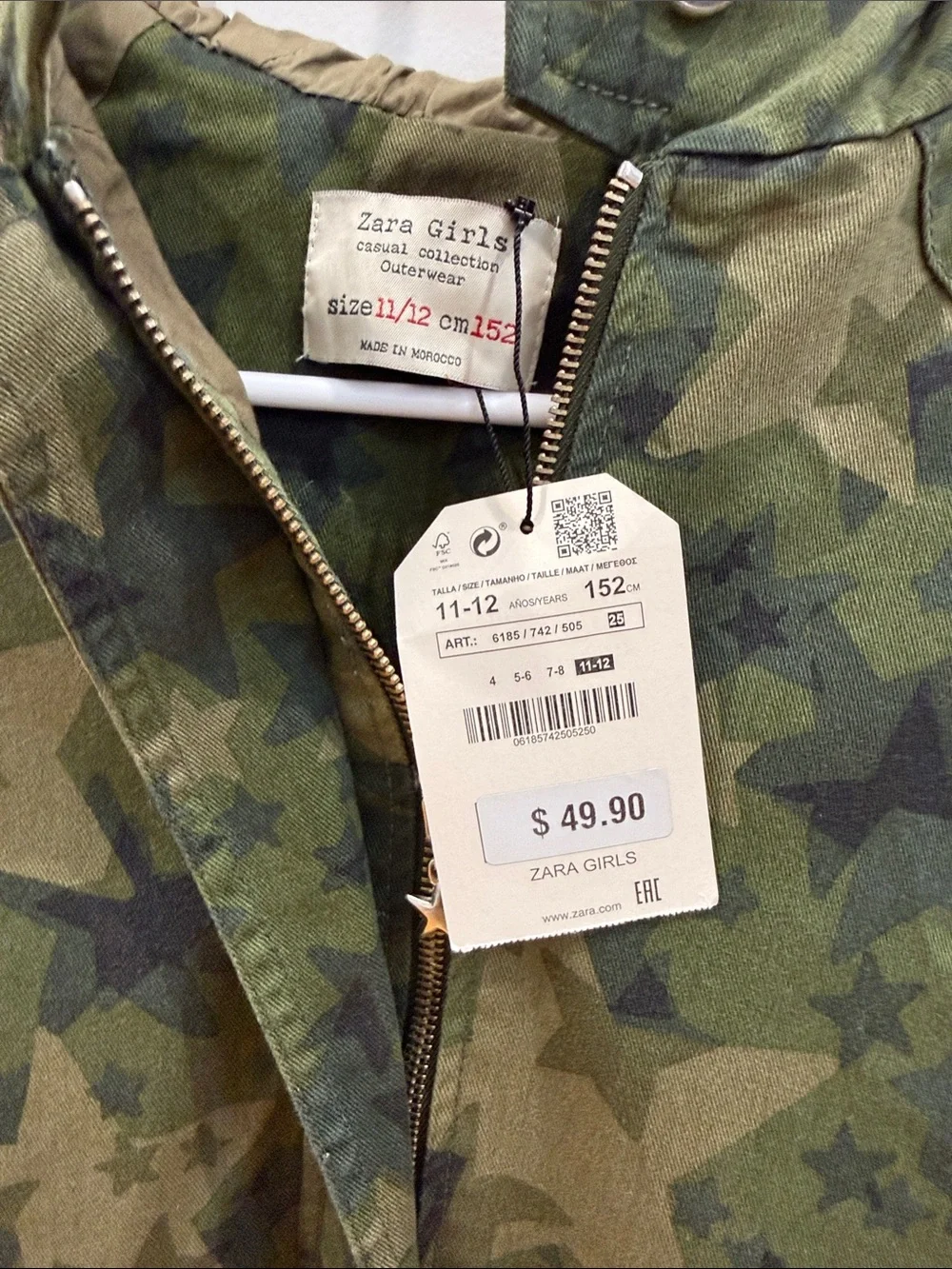 Zara hooded zip