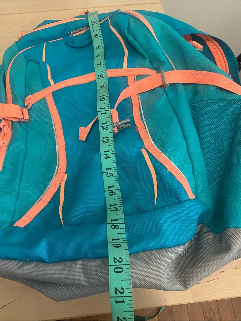 Lands End versatile teal