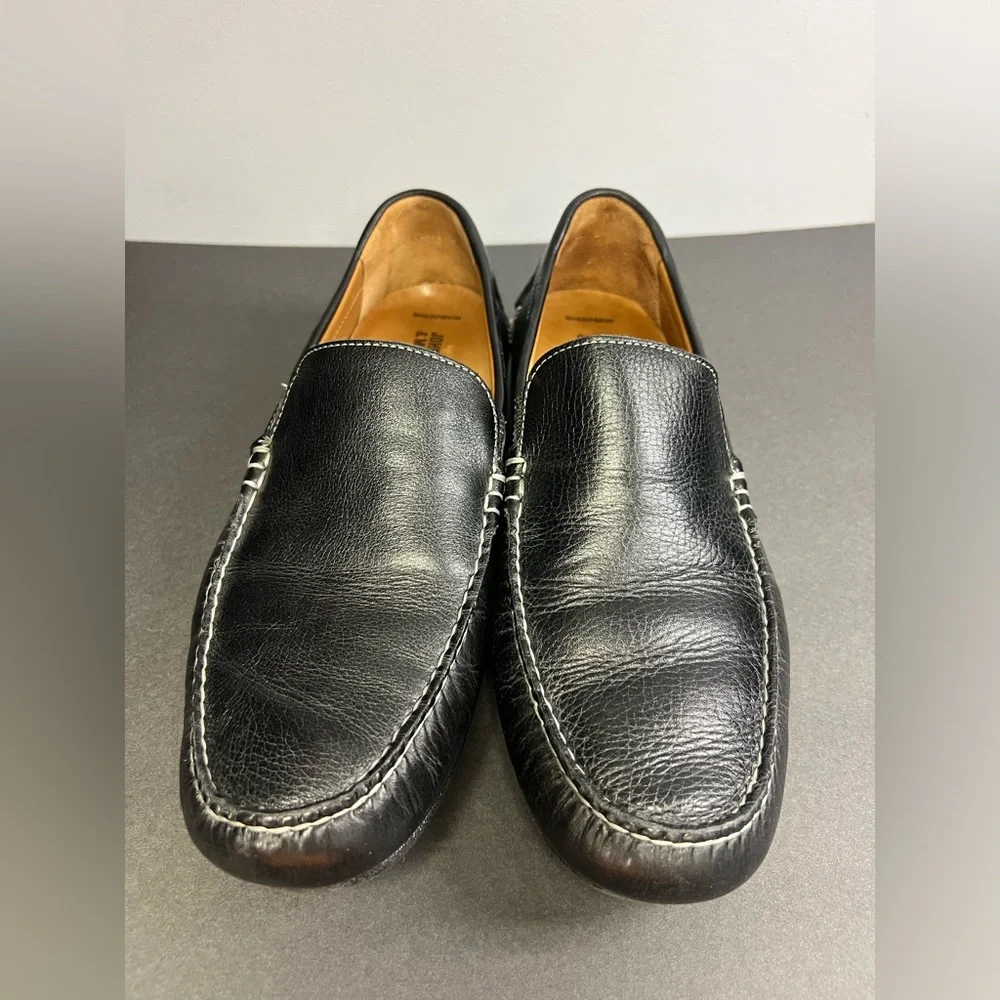 Johnston & Murphy-‎ Sheepskin, Black Slip On- Size: 10-1/2M, Pre-Owned
