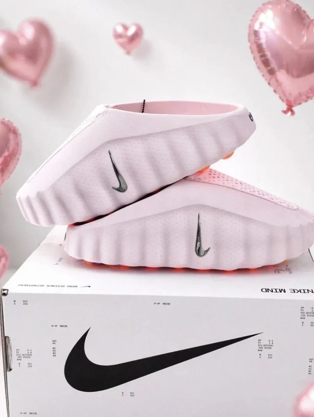 ***RUNS SMALL*** Women's Unisex Size 8 Nike Mind 001 Pink Pearl Slide Mule