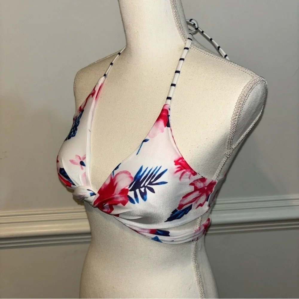 Floral Swim Bikini Top, sz M