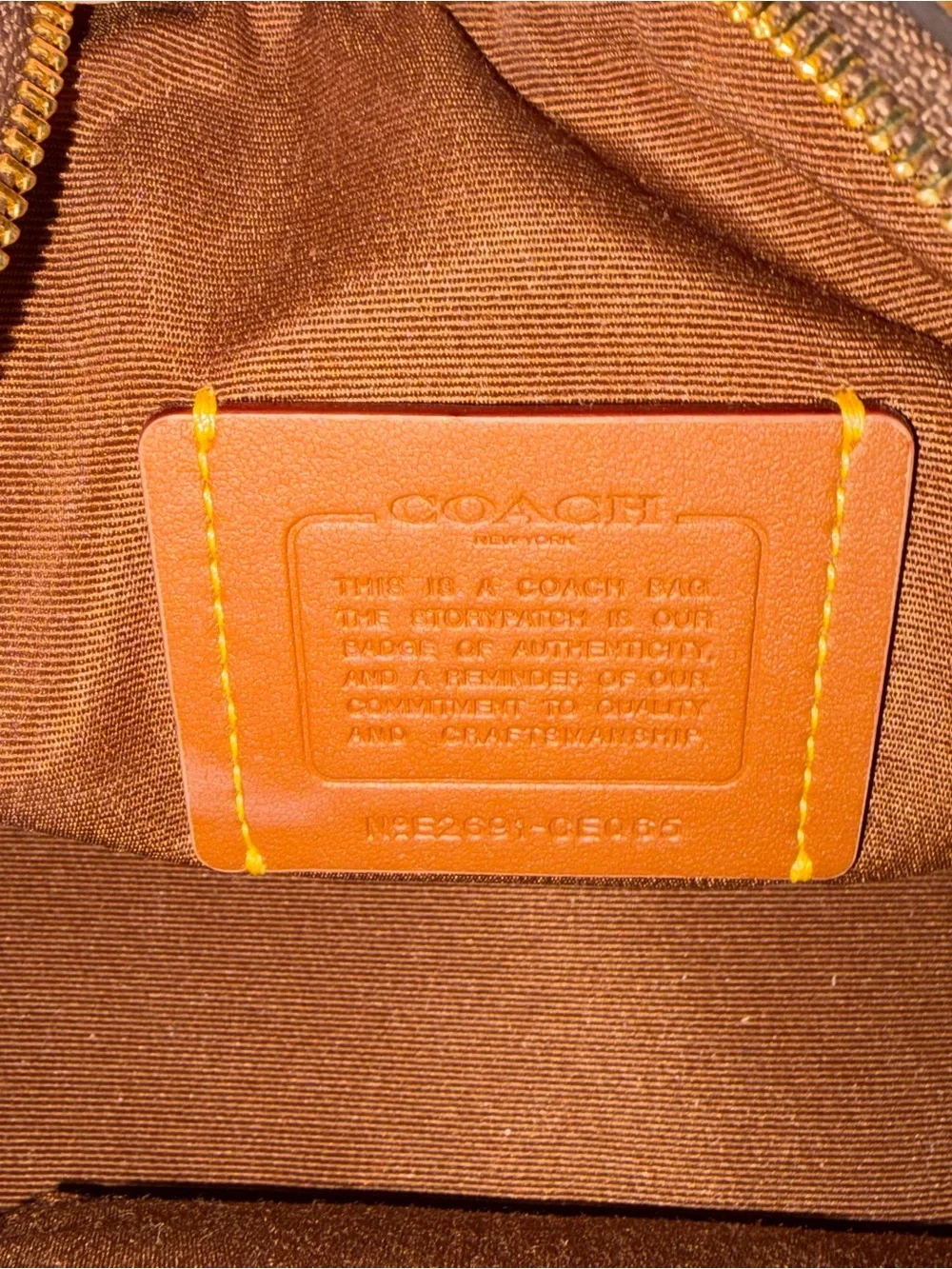 Coach mini satchel