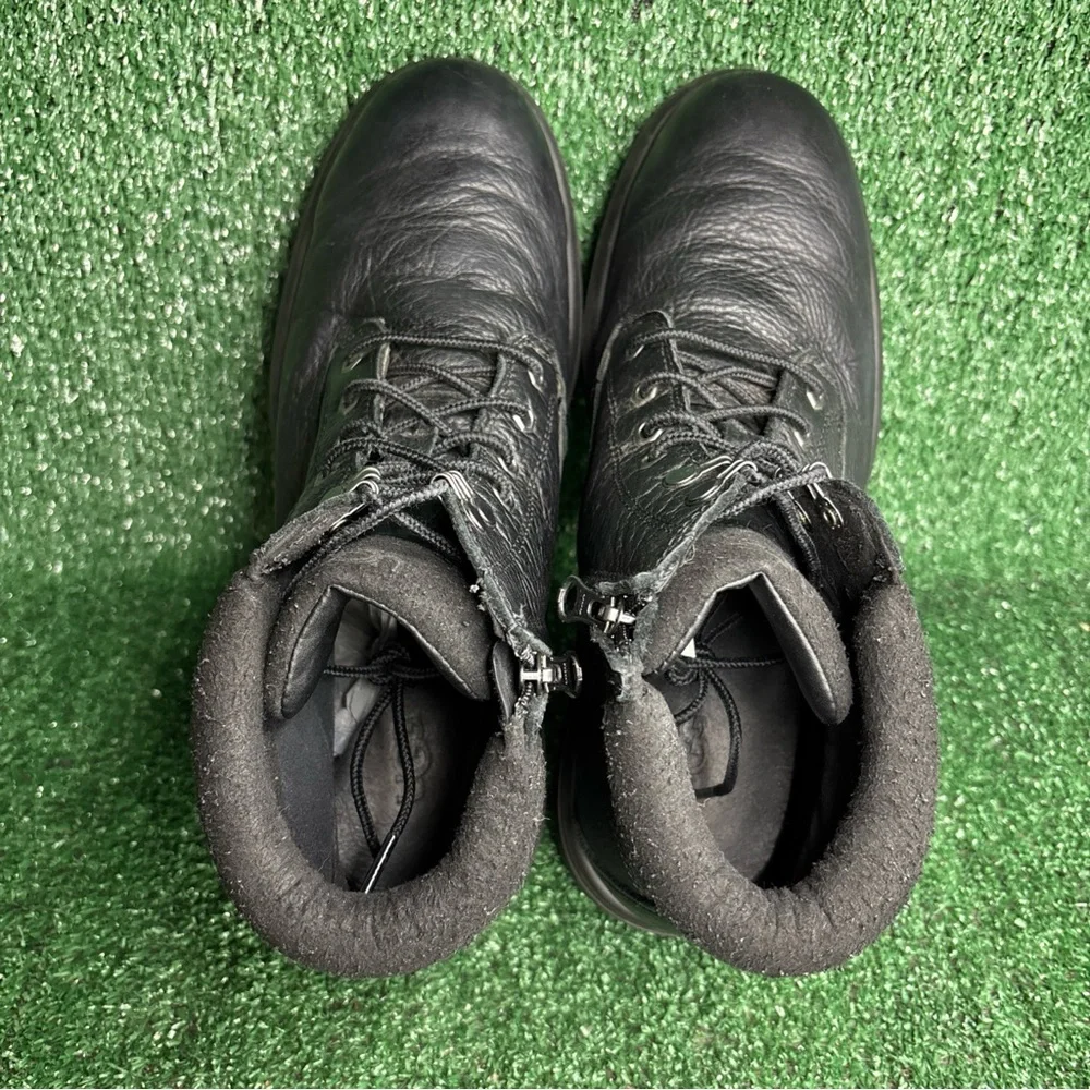 UGG Mens Biltmore‎ Mid Plain Toe Boots Black Leather Size 12 M
