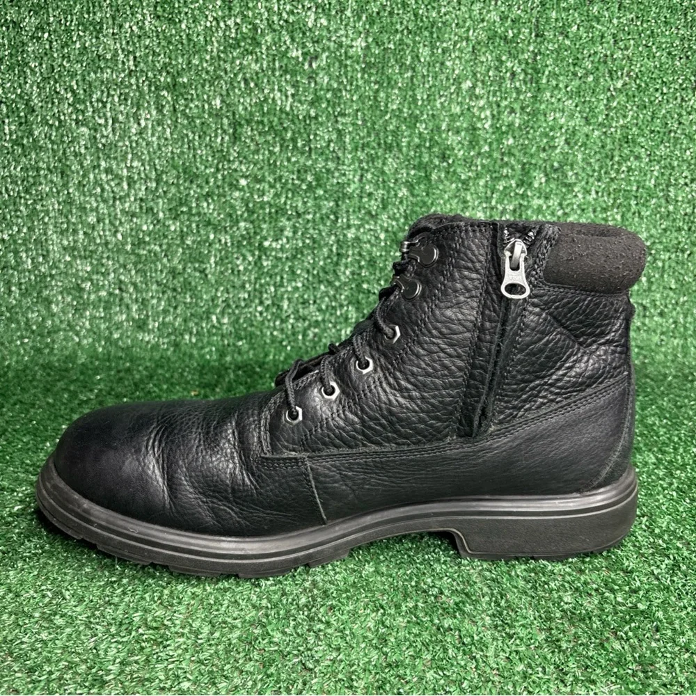 UGG Mens Biltmore‎ Mid Plain Toe Boots Black Leather Size 12 M