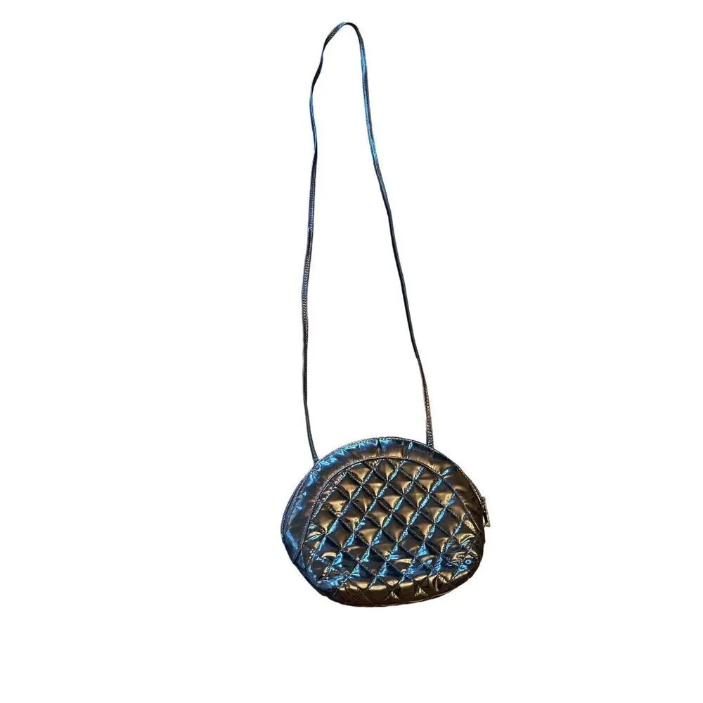 Jay Herbert Black Quilted Mini Shoulder Crossbody‎ Bag Purse