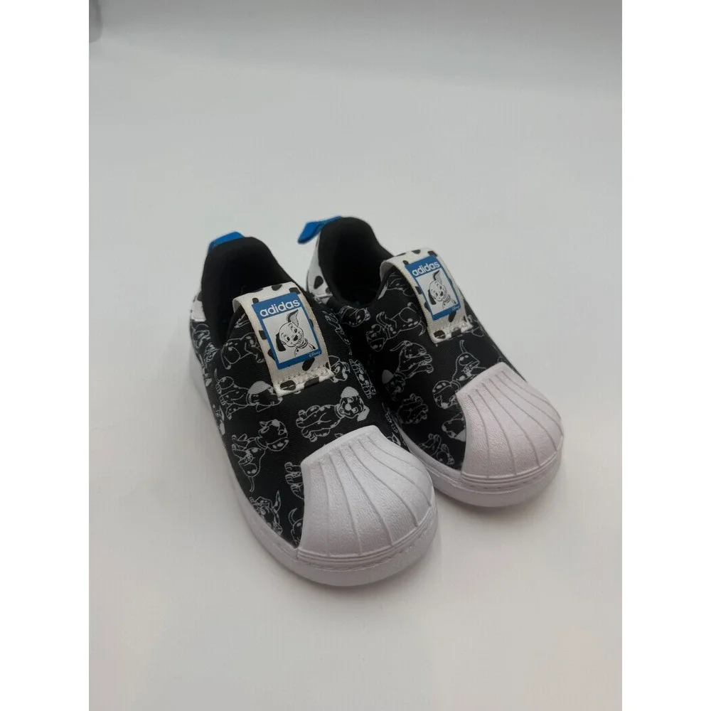 Adidas Superstar 360 Disney 101 Dalmatians Toddler Shoes Black White size 6