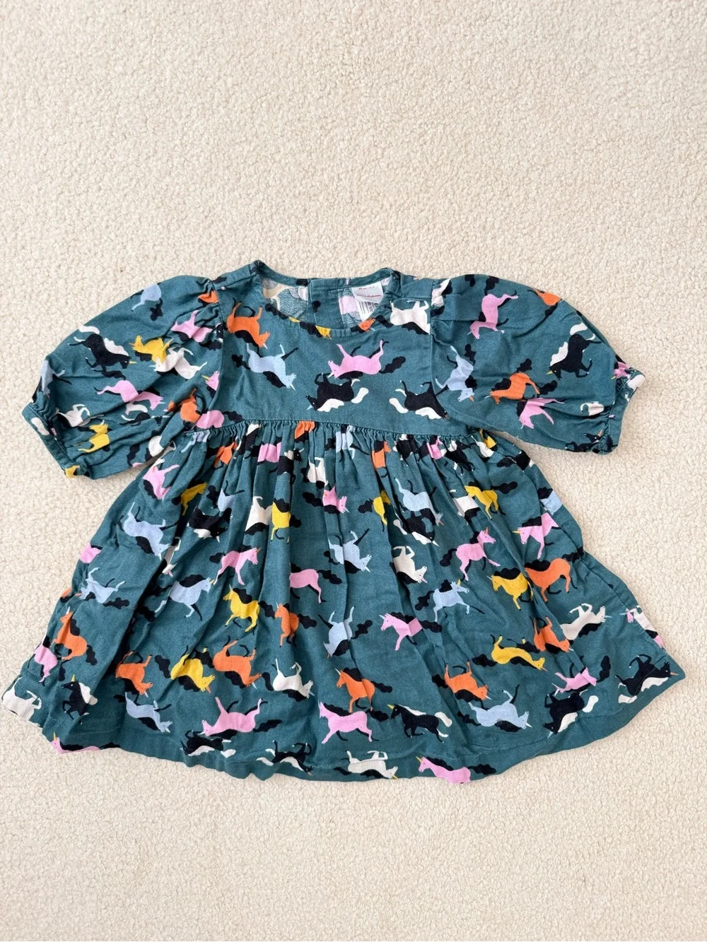 Hanna Andersson teal dress