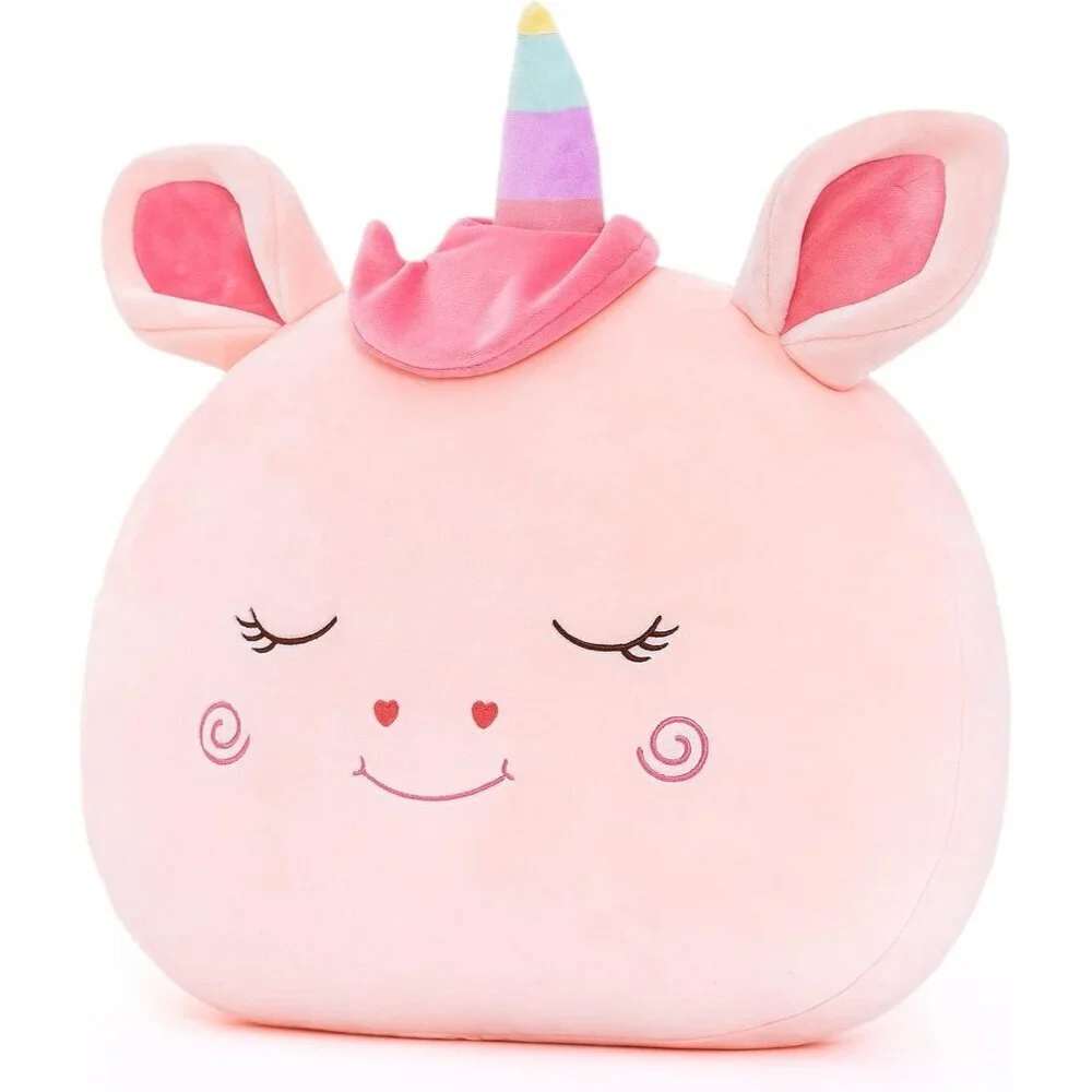 15 Inches Pink Stuffed Unicorn Plush Kids Pillow Toys Gift for Toddler