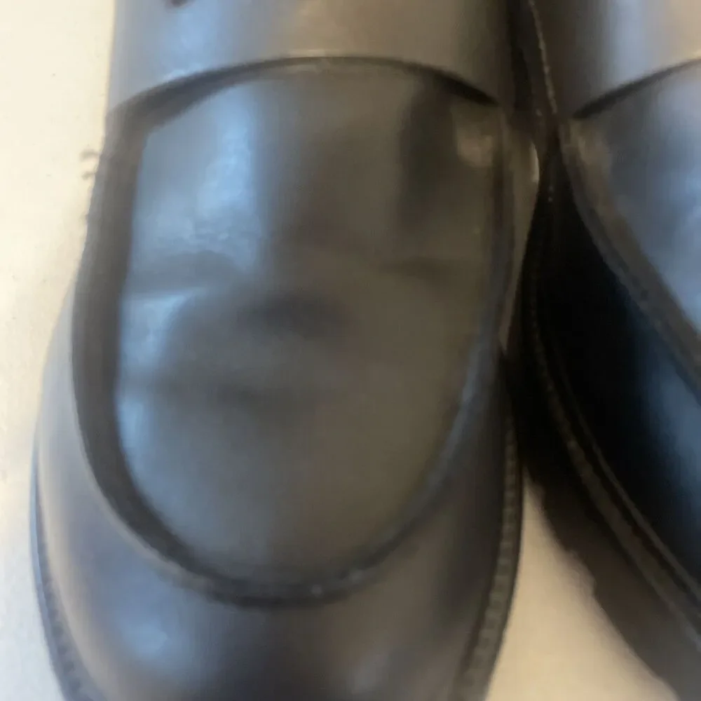 Women's black Penny Loafers Shoes Steve Madden 9M Lotto 1.5”heel