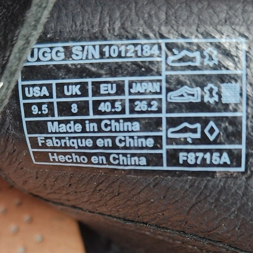 UGG product specs