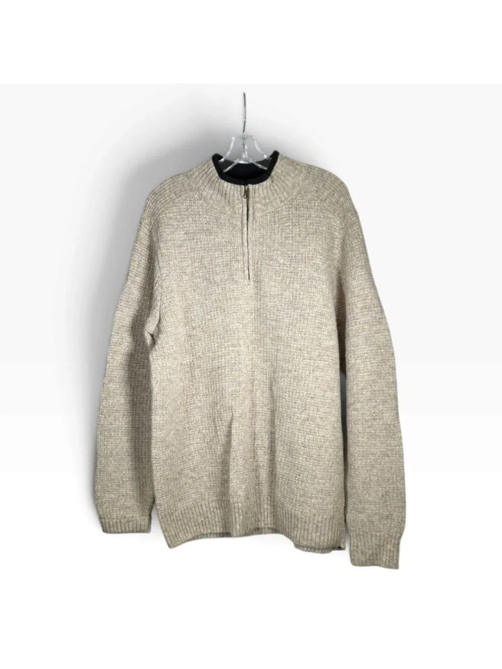Classic Pendleton Shetland Wool Quarter-Zip Sweater Mens Large NWT