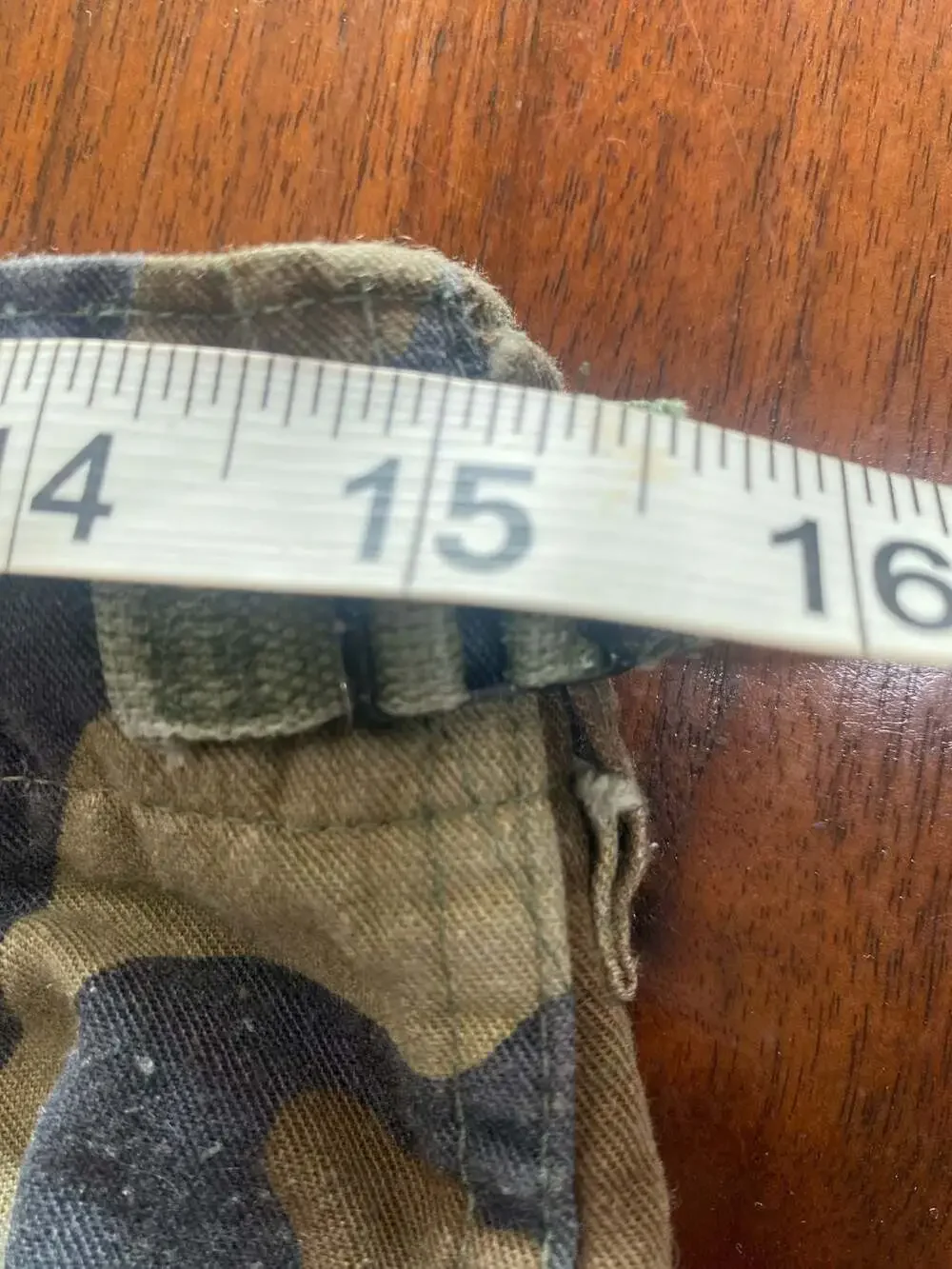 US Military button wear